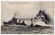1940-1946 Destroyer DD-366 USS Drayton DD-423 USS Gleaves Original Postcard picture