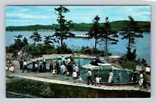 Quebec Canada, Visitors At The Seal Pond Aquarium De Quebec Vintage Postcard picture
