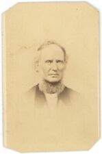 CIRCA 1800'S ID'd CDV Gruff Older Man Long Chin Beard Sherman Milwaukee WI picture