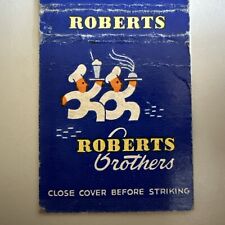 Vintage 1954 Roberts Brothers Drive-ins Los Angeles Matchbook Cover picture