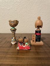 3 Vintage Kokeshi Dolls Signed by Artist Made in Japan picture