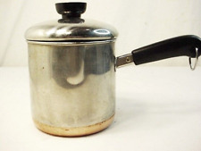 Vtg Revere Ware Copper Clad 1 1/2 Qt 5 Cup Measuring Pour Spout Saucepan Pot USA picture