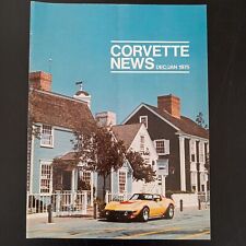 Corvette News Magazine December /January 1975 Collectors Clubs Conventions picture