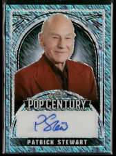 Patrick Stewart 2024 Leaf Pop Century Autograph Platinum Blue 8/8 Auto picture
