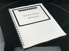 Winnebago 1993 Sunrise Itasca Motor Home Owners Manual User Guide Coil Bound picture