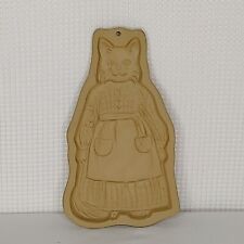 Vintage Brown Bag Cookie Art CAT Stoneware Mold Hill Design Inc. 1988  picture