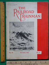 The Railroad Trainman Magazine December 1933 picture