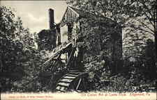 Edgemont Pennsylvania PA Cotton Mill Water Wheel Castle Rock c1905 Postcard picture