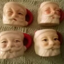 Vintage Miniature Santa Mugs Candles In Original Box Made In Japan picture