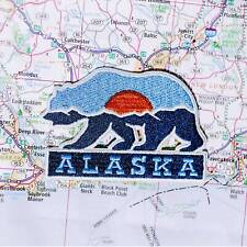 Alaska Iron on Travel Patch - Great Souvenir or Gift for travellers picture