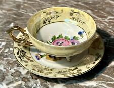 3 Footed Iridescent Teacup & Saucer picture