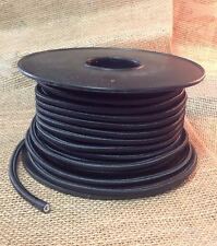 Black Cloth Covered Cord, 2 Conductor Antique Style Round Cloth Wire,   picture
