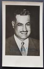 Autograph Gamal Abdel Nasser Egypt x102 picture