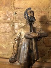 VTG OURO ARTESANIA DOM DON QUIXOTE 14”CARVED WOOD MADE IN SPAIN Signed picture