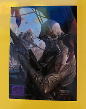 2018 Star Wars Galaxy #33 The Two Tubes Brothers Of Jedha Purple Parallel 45/99 picture