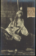 FRENCH POSTCARD, PICTURE POSTED IN ~1900, DANCER SERILAND picture