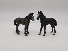 Lot Of 2, Schleich 2007 & 2012 Black Percheron LIPIZZANER Foal Figurine picture