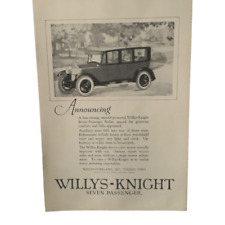Vintage 1913 Willys-Knight Seven Passenger Ad Advertisement picture