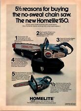 Homelite 150 Chainsaw-Get Toy Chainsaw At Half Price-Vintage Print Ad picture