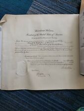 Woodrow Wilson signed appointment document w. Lansing secretary of state  picture
