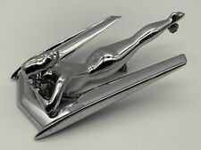 Vintage 1950's Nash Flying Lady Goddess Hood Ornament Chrome Nash George Petty picture