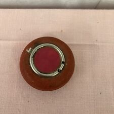Vintage Metal Travel Ashtray Red Purse Pop-Open picture
