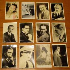 Vintage Movie Actors B&W Photo Postcard Lot ( 12 Dif.) 3 1/2