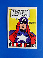 1967 Philadelphia Gum Marvel Super Heroes Stickers #50 Captain America picture