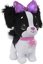 Wish Me Pets - Light Up LED Plush Stuffed Animals - Mini Black Cavalier Puppy wi picture
