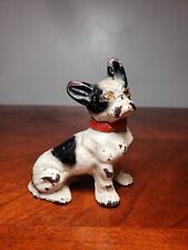 Antique Hubley Cast Iron French Bulldog Figurine/Paper Weight Original Paint picture
