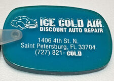 Saint Petersburg Florida Discount Auto Car Repair Shop Ice Cold Air Keychain picture