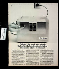 1960 Puritron Air Purifier Vintage Print Ad 27677 picture