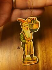 Vintage Merrimack NEW YORK 1980 Gnome Elf Worker CHRISTMAS ORNAMENT Paper  picture