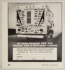 1970 Print Ad Huntsman Pickup Truck Campers Chetopa,Kansas picture