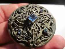 ANTIQUE COMPACT WITH MIRROR - VERY INTRICATE DETAIL - BBA34 picture