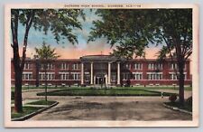 Gadsden High School Alabama AL 1940s Postcard picture