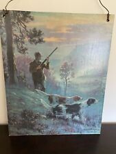 G.B. Fox 1947 Print  In The Blue Ridge Mountains  Hunting with Dogs picture