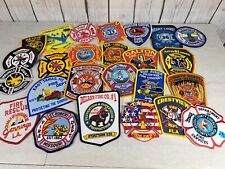 LOT OF 25 FIRE DEPARTMENT RESCUE EMS FIRE RELATED PATCH PATCHES UNUSED READ D L2 picture