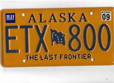 ALASKA passenger 2009 license plate 