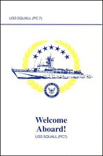 USS Squall PC-7 US Navy ships Welcome Aboard brochure picture