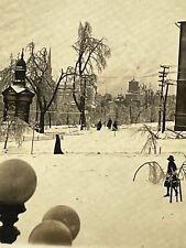T8 RPPC Photo Postcard King Square New Brunswick Canada 1910-20's Snow picture