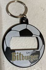 Vintage Bitburger Beer Soccer Ball Keychain Bottle Opener picture