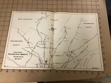 vintage original RR Map: 1946 Track Map of PHILADELPHIA Transp co. SECTION 2 picture