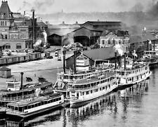 1908 MISSISSIPPI STEAM BOATS St. Paul Minnesota PHOTO (224-M ) picture