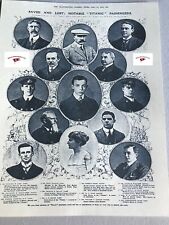 RMS TITANIC ILLUSTRATED LONDON PROMINENT PASSENGERS SAVED AND LOST APRIL 1912 picture