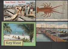 4 vintage Key West Florida postcards picture