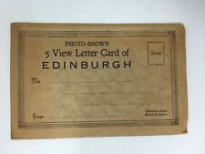 Vintage Photo-Brown 5 View Letter Card of Edinburgh Scotland Envelope picture
