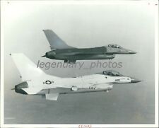 1982 US Air Force F-16 Fighter Planes Original News Service Photo picture
