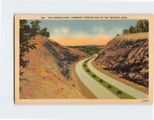 Postcard Pennsylvania Turnpike Through One of the Deepest Cuts Pennsylvania USA picture