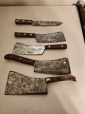 L & I.J. WHITE 1837 BUFFALO NY No. 8 & Unknown Meat Cleaver Lot For Restoration  picture
